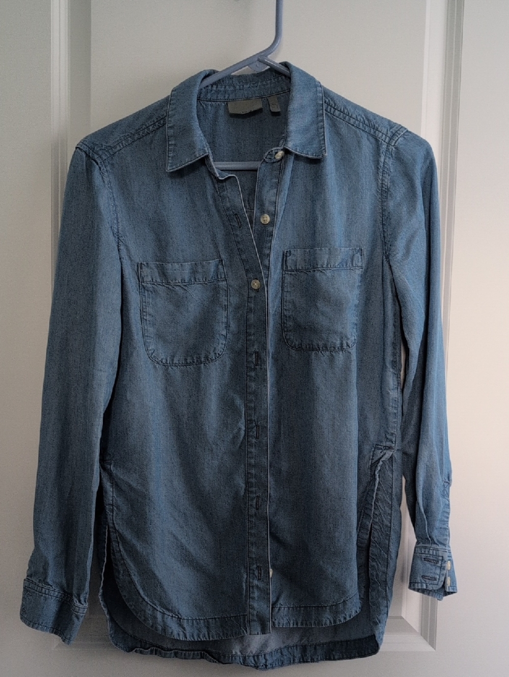 Light Denim Lycocelle Button-Up Shirt From Athleta